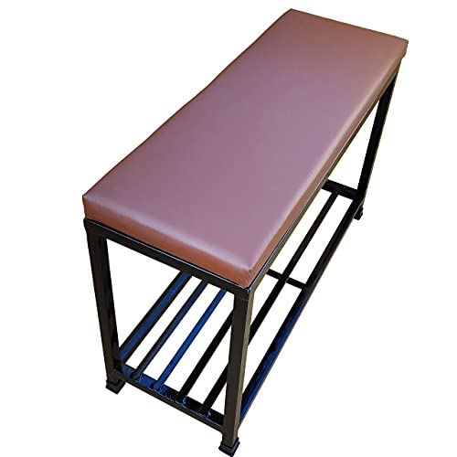 Image of A-One Steels Sitting Bench With Cushion & Shoe Rack