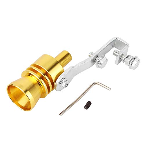 Turbine Whistle, Car Turbine Whistle Tubo di scarico Altoparlante Modificato Accessori sostituzione per auto Motocicletta(oro)