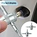 LHDOS 2PCS 4-Way Tire Valve Core Removal Tool, 4-in-1 Universal Valve Wrench Multifunctional Tire Valve Tools, Valve Core Tool Auto Tire Stem Core Remover Installer for Car Bicycle Bike Tire Repair