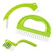 Produktbild Tinabless Fliesenbürsten für Fugenmörtel, 3-in-1-Reinigungsbürste, Fugenbürste mit Griff, steife Reinigungsbürste für Bad und Küche, Dusche, Fensterschiene, Küche, Nähte, Bodenlinien (grün)