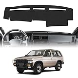 Cartist Dash Cover Compatible with Nissan Pathfinder D21 Hardbody Pickup Truck 1986-1993 Dashboard Cover Mat Non-Slip Carpet Sunshield Glare UV Rays Protector (Not Fit D12)