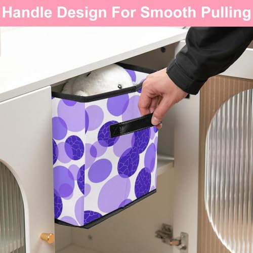 Étagères durables ordonnées grâce au panier de rangement pliable violet