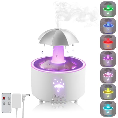 Humidificateur pour chambre contre l'air sec avec diffuseur d'arômes et télécommande
