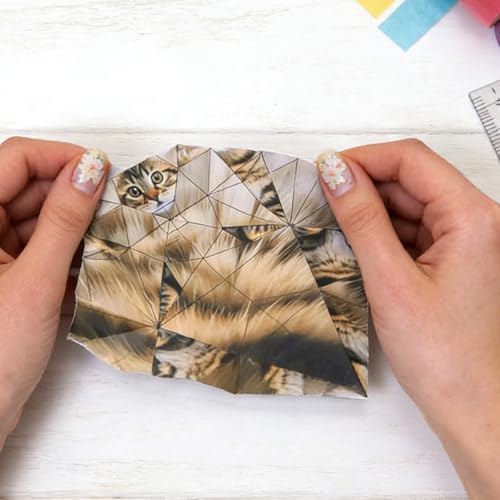 DIY Paper Pups Origami - 50 Sheets Origami Paper Dogs Desk Pets for Dog Lovers, Animal Papers Sculpture for Adults - Thumbnail 7