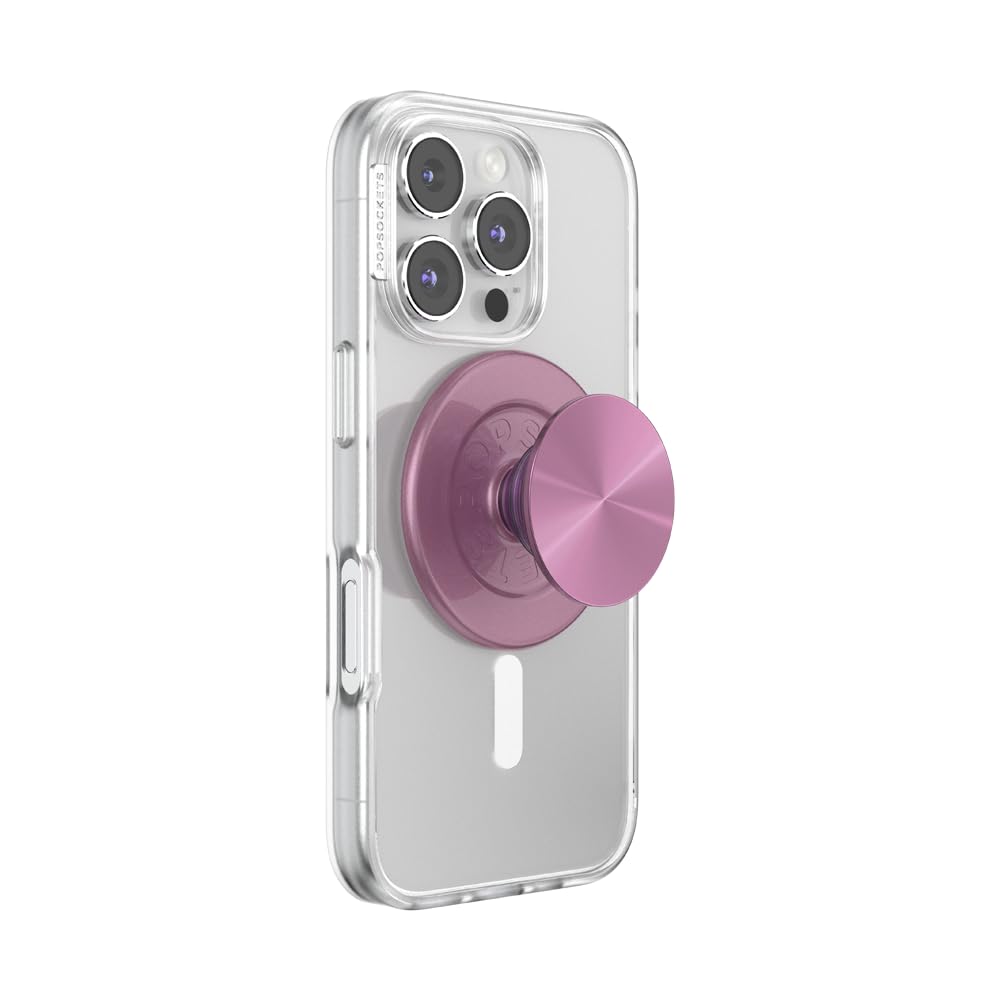 PopSockets Phone Grip for MagSafe, Magnetic Holder, Phone Stand, Purple - Mauve Radial