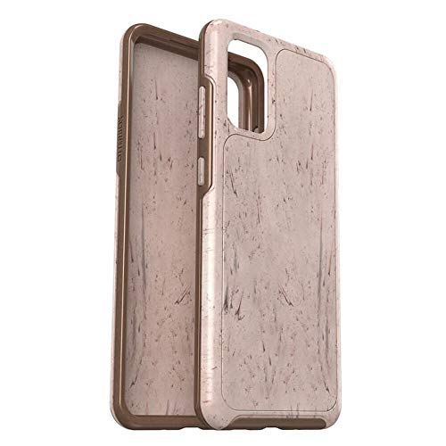 Coque Galaxy S20+ OtterBox Symmetry antichoc rouge et or rose
