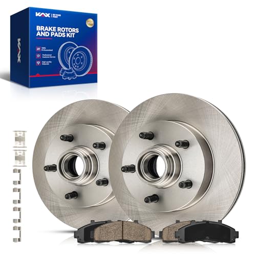 Image of KAX Front Brake Kit Fits Ford Ranger 1998-2001, Mazda B2500 1998-2000 | OE Brake Rotors and Ceramic Brake Pads for Mazda B3000 1998-2000, Mazda B4000 1998-2000, Automotive Replacement Brake Kit