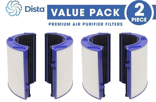 2 Premium Combi 360 Glass Filter Compatible with Dyson Pure Air Purifier Model PH01 PH02 PH03 PH3A PH04 TP06 HP06 TP07 HP07 TP7A TP09 HP09 TP10 HP10 HP4B. 970341-01 965432-01.