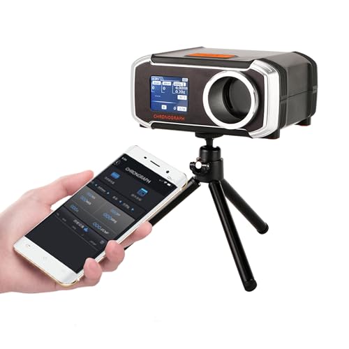 RunCam Airsoft Chronograph BBS FPS Tester: Accurate Speed Chronograph with Display Sreen APP Reading for Airsoft Gun Paintball Waterball Blaster and Other Shooting Activities