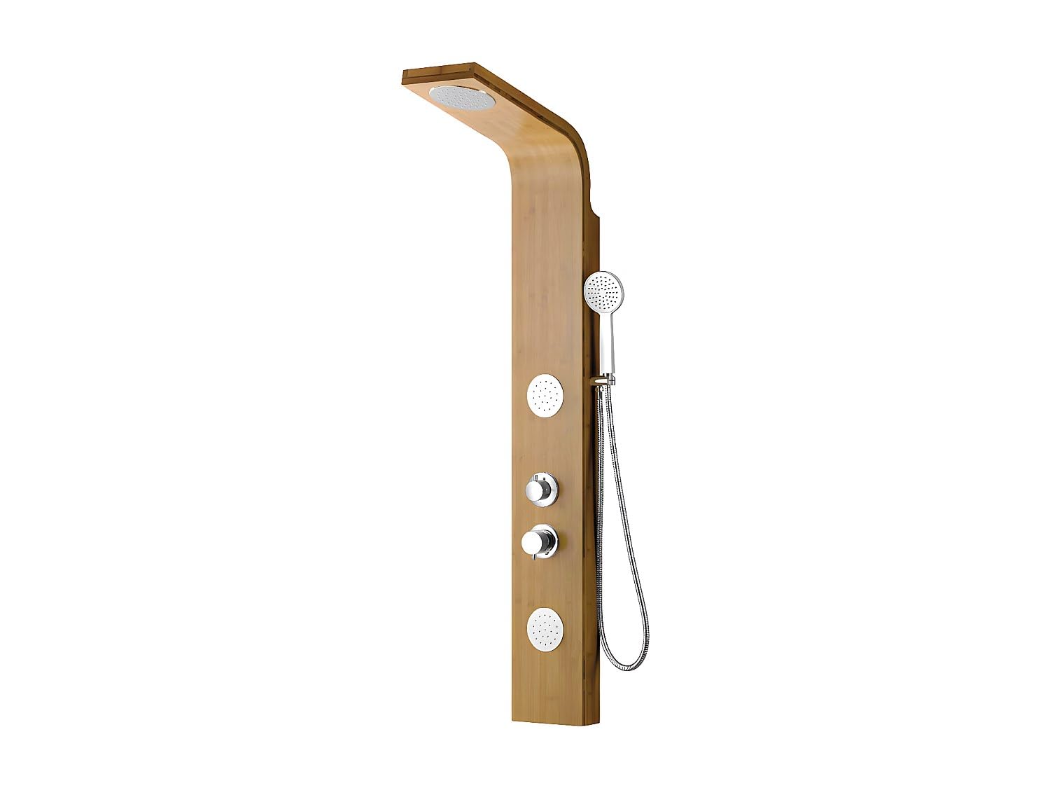 Panneau de douche pluie tropicale bambou pour spa maison