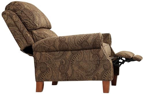 Sillón reclinable tradicional Marrón miniatura 6
