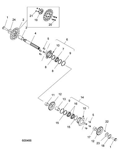 Timbersled Polaris Jackshaft, Genuine OEM Part 2206869, Qty 1 #2