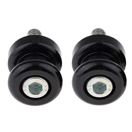 WJSM 2 Pièces Universel M8 en Alliage D'aluminium Filetage De Moto Bras Oscillant Supports Vis Boulons Bras Oscillant Curseur Bobines pour Kawasaki Glissière Cover