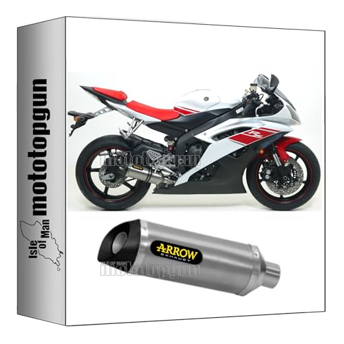 Tubo de escape Arrow Thunder aluminio para Yamaha YZF 600 R6 2008-2011