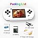 Beijue 16 Bit Handheld Games for Kids Adults 3.0'' Large Screen Preloaded 100 HD Classic Retro Video Games USB Rechargeable Seniors Electronic Game Player Birthday Xmas Present (White)