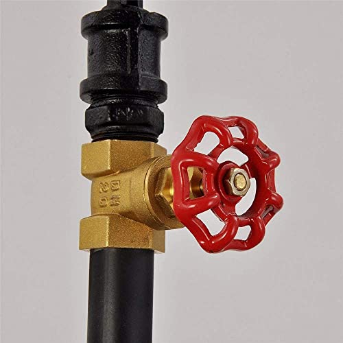 Lámpara colgante de 3 luces estilo industrial retro y forma de tubería de agua para techo 5