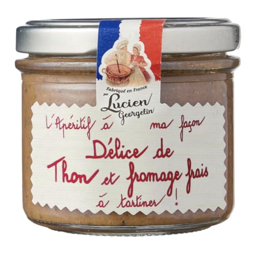 Lucien Georgelin Delicia de atún y queso fresco aperitivo para untar el tarro de 100g