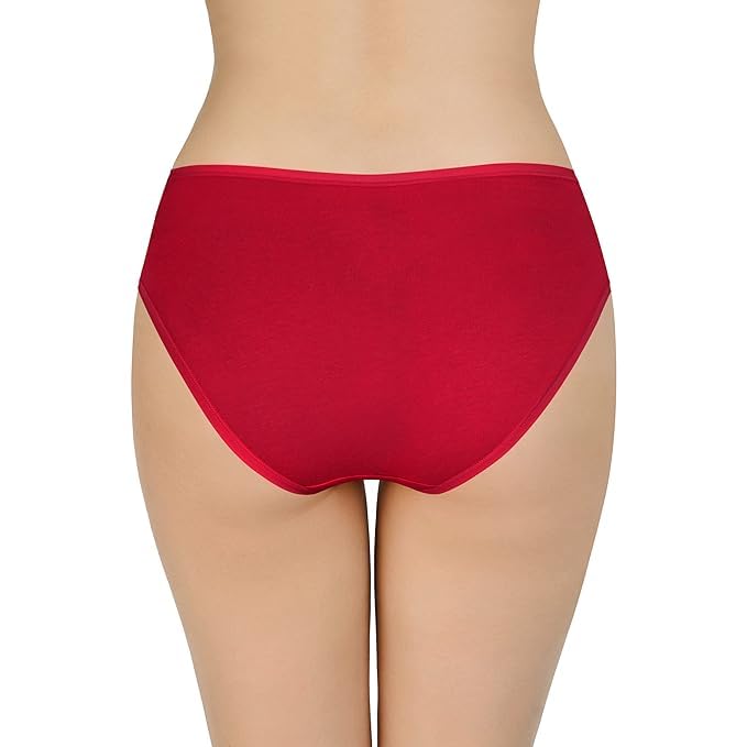 Image of LOURYN KOULYN Solid Low Rise Cotton Bikini Panty Pack(Pack of 3)