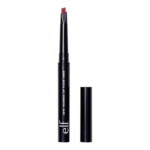 Miniatura 7 de e.l.f. Love Triangle Lip Filler Liner, Lápiz 2 en 1 para esculpir y rellenar, color intenso de larga duración, malva