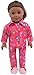 Jilibaba Bambola Pigiama Vestiti per 46cm/18in Bambola Bambola Casual Abiti Sirena Stampa Pigiama Top e Pantaloni Costume Accessorio 2pcs/set (B)