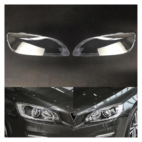 Coque d'abat-jour phare fissuré pour Volvo S60 solution buée avec ce boîtier lentille avant paire