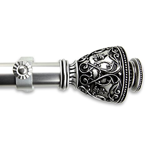 A&F Rod Décor - Harper Curtain Rod 1 inch Diameter, 48-84 inch - Gold