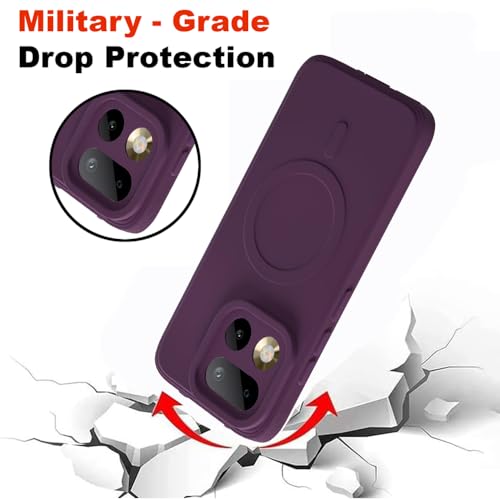 Image of Back Cover Compatible with Realme 16 Pro 5G | MagFit Ring Design (Non-Magnetic) | Shockproof Case | Anti-Slip Grip | Raised Camera Edges | Slim Protective Case for Realme 16 Pro 5G (Purple)