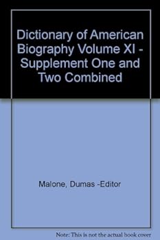 Hardcover Dictionary of American Biography Volume XI Book