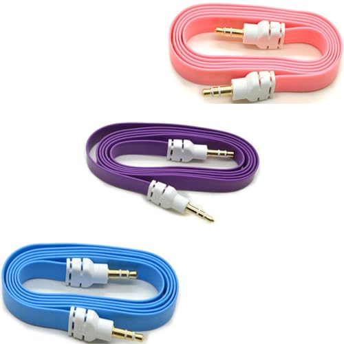 Cable Auxiliar de Audio 3.5mm Pack x3 Multicolor miniatura 1