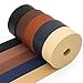 ABIDISO Faux Leather Strap 1 Inch Wide 90 Inches Long Leather Strip, Soft Leather for DIY Craft Projects, Leather Belt Strips, Hobby Workshop - Black