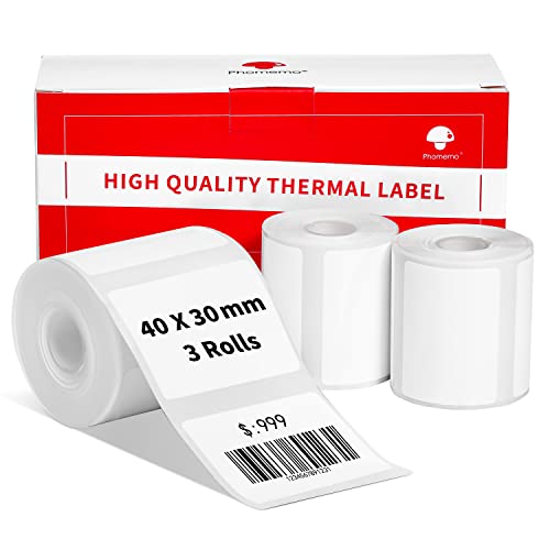 Etiquetas Phomemo M120 para organizar frascos de cocina y cajas con papel térmico