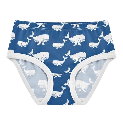 Ocean Whale Blue Toddler Girls's Underwear 2T 2303186
