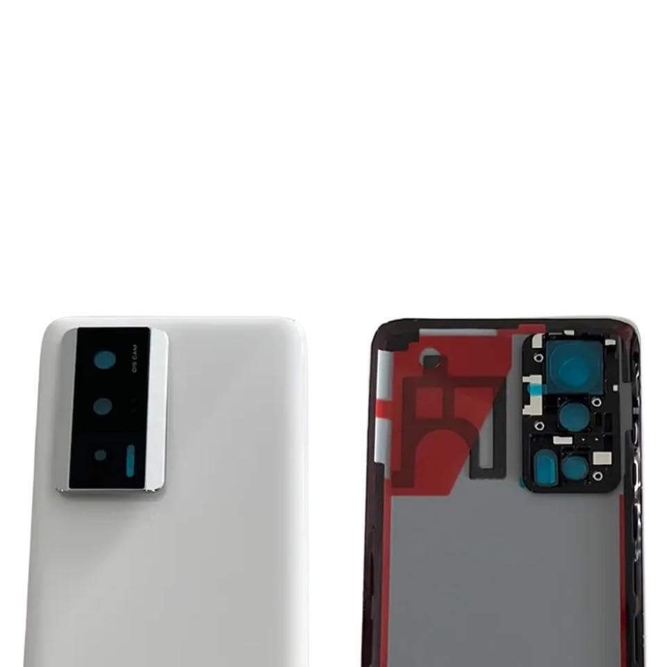 Repuesto de puerta de batería para Xiaomi Redmi K60 Pro verde con cristal de cámara 4