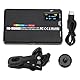 RGB -Videolicht, Full Color LED -Füllung Licht, Wiederaufladbare Dimmbare Kamera -Licht, Tragbare Fotografie -Beleuchtung für Vlogging, Videokonferenz, Videokonferenz