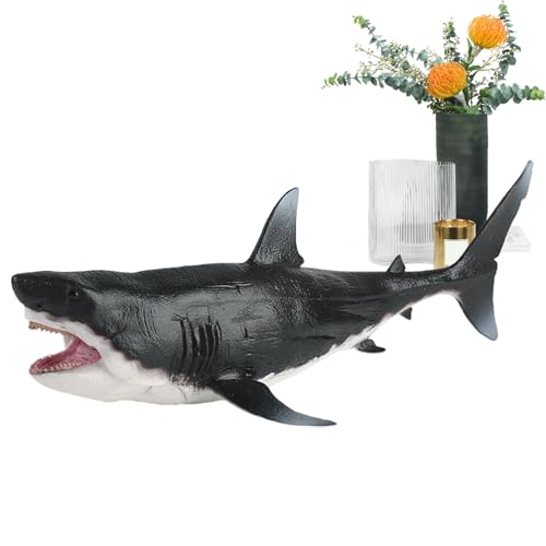 Figuras de Animales de mar - Juguete de Llamativo | Figuras de de Dientes fijos | Texturas realistas Hai Figuras de Animales adecuadas para el Juego y la decoración imaginativos.