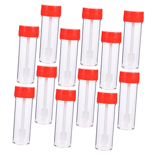 CTIRCHIU 12Piezas Tubos de Muestreo de Heces Tubos de Desechables para Recogida de Muestras Prácticos y Seguros para Análisis de Laboratorio