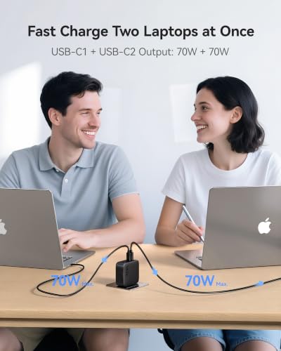 Baseus 4-Port PD3.1 up to 140W USB-C GaN Wall Charger (1x USB-A, 3x USB-C) - image 3