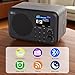 Ocean Digital WR-336M Wi-Fi Internet FM Radio, Bluetooth Speaker, Podcast, 2.4” Color Display, USB Playback, Dual Alarm Clock, Sleep Timer, Dimmer, Black