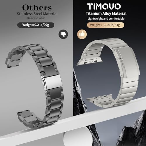 TiMOVO Titanium Strap Compatible with Apple Watch 49mm (Ultra 3/2/1) 46mm 45mm 44mm 42mm - Image 3