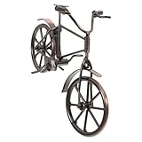 Décoration polyvalente : embellissez votre salon, votre bureau ou votre jardin avec cette figurine de vélo en métal, polyvalente et adaptée à différents styles de décoration. un objet décoratif inspiré des vélos rétro