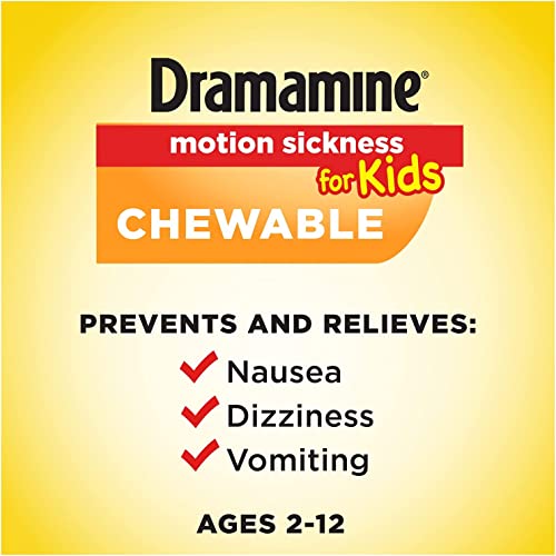 Dramamine Less Drowsy Family Pack (3- Kids Chewable Tablets 8 Count, 1- All Day Less Drowsy 8 Count) #TOP2