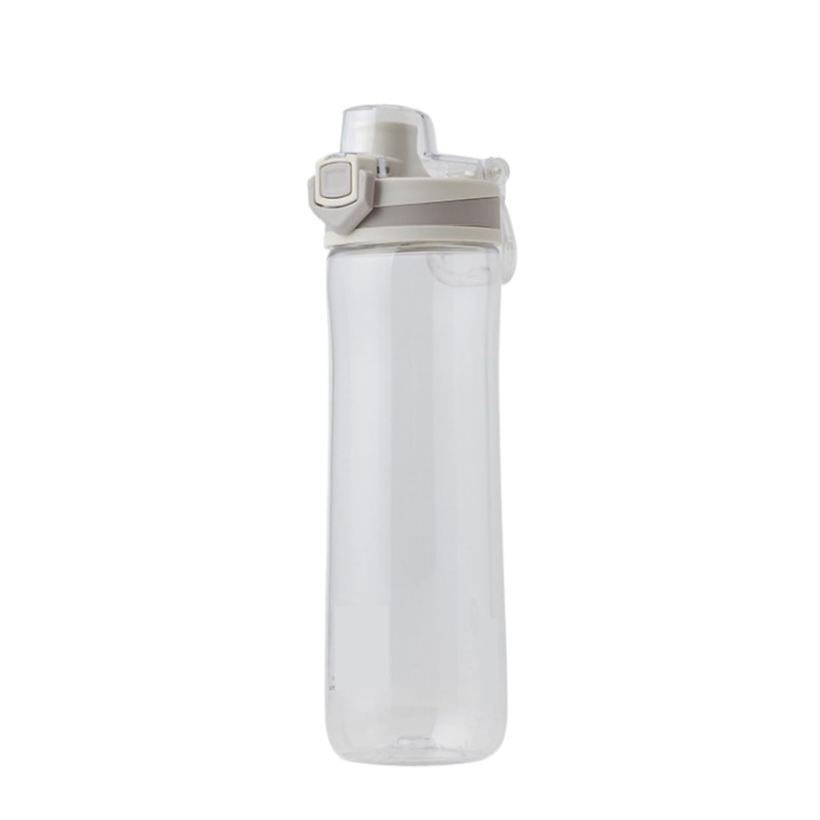Butelka,Szczelna Plastikowy Kubek Sportowy O Dużej Pojemności. Przezroczysty, Przenośny Kubek Na Wodę Do Ćwiczeń Napoje(White)