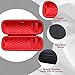 LTGEM EVA Hard Carrying Case for JBL FLIP 7/6/5/GRIP Waterproof Portable Bluetooth Speaker - Red