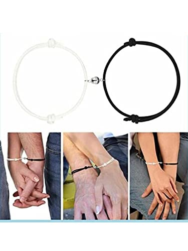 Valentine Couple Bracelet 2 Pcs Adjustable Dual Coloured For Adults/Boys