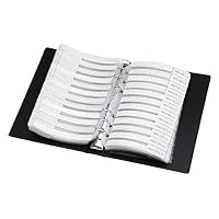 DollaTek 1% 0603 SMD Widerstand Sortierter Ordner (0 Ohm-10M Ohm) 170value x 50pcs = 8500pcs Beispielbuch – Ansicht 1