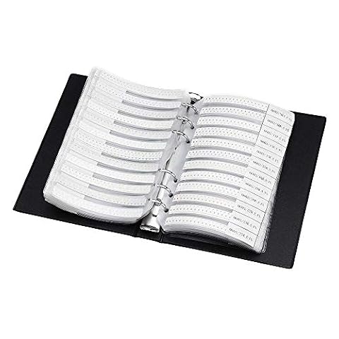 DollaTek 1% 0603 SMD Resistance Matching Folder (0 ohm-10M ohm) 170value x 50 szt. = 8500 szt. próbki ksi??ki