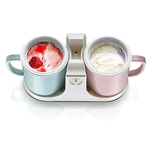 EIS- und Gelato-Maschine – Automatische Doppelzylinder-Mini-Frucht-Eismaschine für Kinder – 1 l DIY-Sorbet-Frozen… – Bild 7
