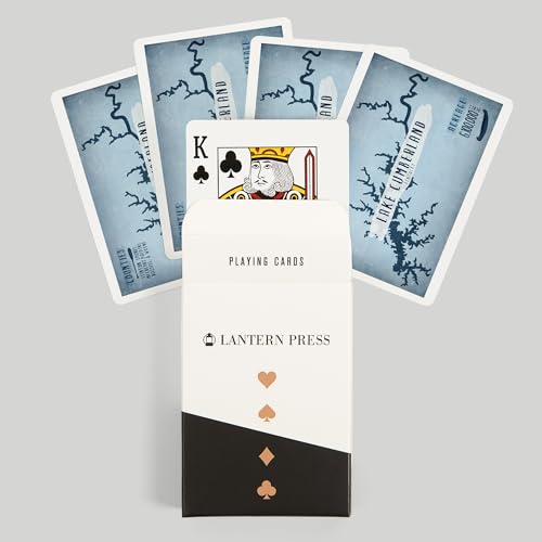 Baraja de cartas tamaño póker 52 piezas Lake Cumberland miniatura 6