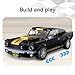 CaDA C55034W Shelby GT 350H Mustang Black Supercar Building Block Model, 285 Pieces, 1:24 Scale, Adult Collectible Toy