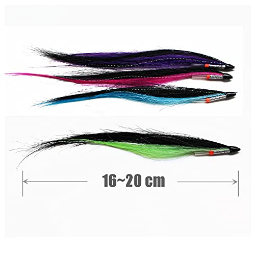 Tigofly 9 Pcs/Lot 9 Colors Skinny Sunray Shadow Tube Fly Set 16-20Cm For Salmon Trout Steelhead Fly Fishing Flies Lures Set #TOP3